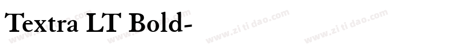 Textra LT Bold字体转换